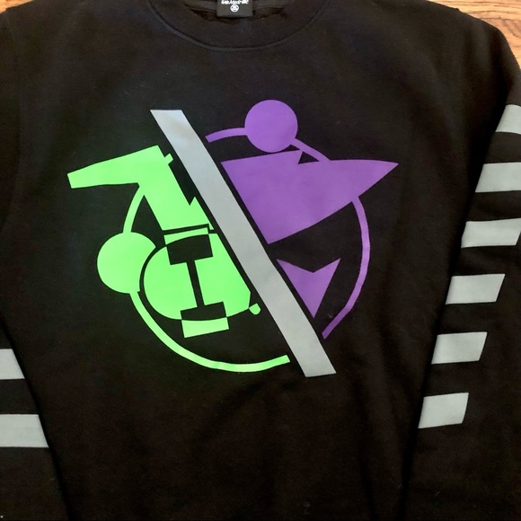 Rare black Stussy Surf crewneck Sweater Small Nwot - Picture 2 of 5